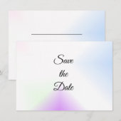 Watercolour Splash Save The Date (Vorne/Hinten)
