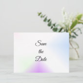 Watercolour Splash Save The Date (Stehend Vorderseite)