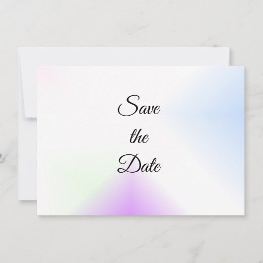 Watercolour Splash Save The Date (Vorderseite)