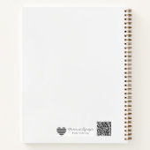 Watercolour Timeline | Artistic Wedding Design Notizblock (Rückseite)