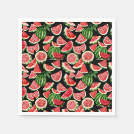 Watercolour Watermelon Napkins – Summer Party Serviette