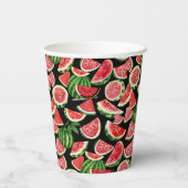 Watercolour Watermelon Paper Cups – Summer Party Pappbecher (Rückseite)