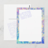 Watercolours VOTE 2018 postcard Postkarte (Vorne/Hinten)