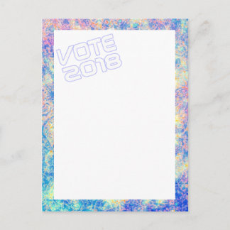 Watercolours VOTE 2018 postcard Postkarte