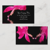 Waterdrop mit Blumen Visitenkarte (Vorne/Hinten)