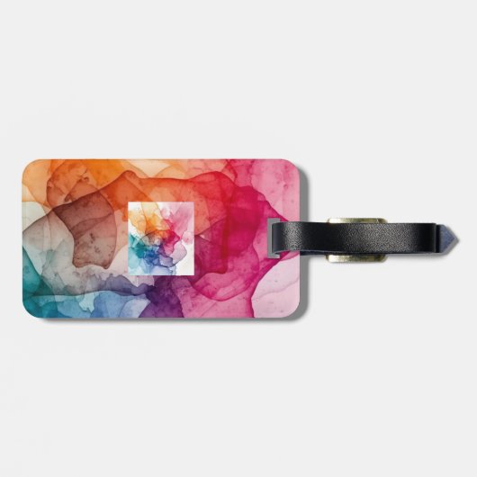 Watered Colour Gepäckanhänger (Rückseite horizontal)