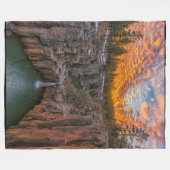 WATERFALL at SUNSET Fleecedecke (Vorderseite (Horizontal))