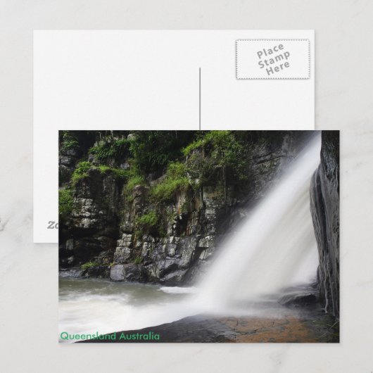 Waterfall Australien Postkarte (Vorne/Hinten)