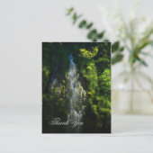 WATERFALL DANKE POSTKARTE (Stehend Vorderseite)