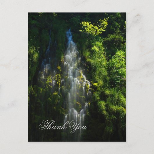 WATERFALL DANKE POSTKARTE (Vorderseite)
