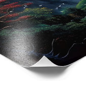 Waterfall Fantasy World Fotodruck (Ecke)