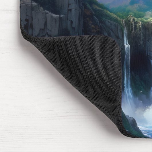 Waterfall Fantasy World Mousepad (Ecke)