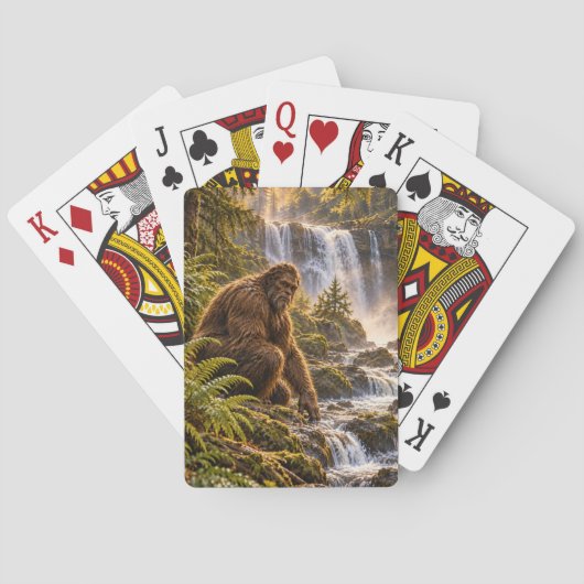 Waterfall Guardian Bigfoot Spielkarten (Rückseite)