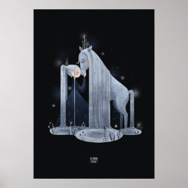 WATERFALL HORSE von Alexandra Dikaia Poster