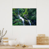Waterfall in Maui Hawaii Poster (Küche)