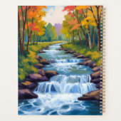 Waterfall Nature Landscape Painting Planer (Rückseite)