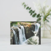 Waterfall Paterson NJ Postkarte (Stehend Vorderseite)