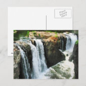 Waterfall Paterson NJ Postkarte (Vorne/Hinten)
