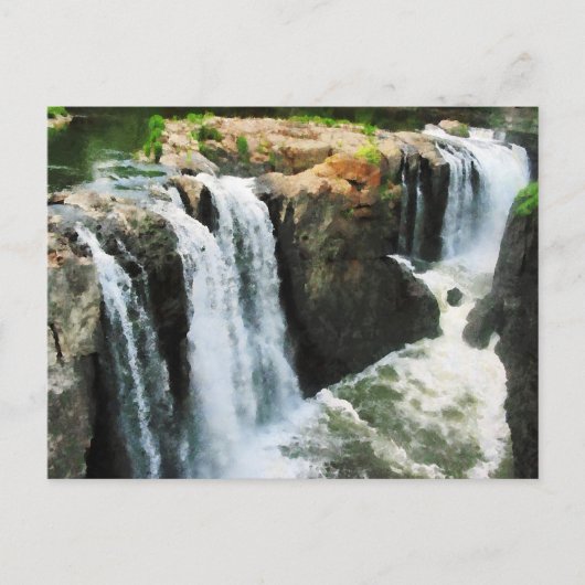 Waterfall Paterson NJ Postkarte (Vorderseite)