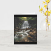 Waterfall Style Life_ Pastel Falls And Nature Call Karte (Gelbe Blume)