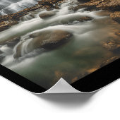 Waterfall Style Life_ Pastel Falls And Nature Call Poster (Ecke)