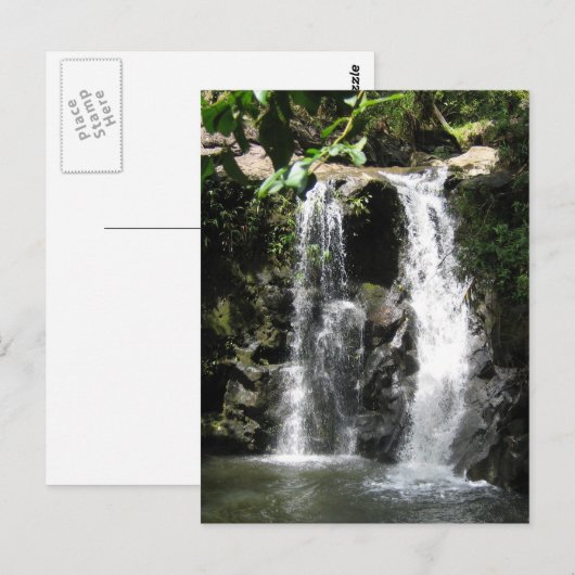 Waterfall Szenen Postkarte (Vorne/Hinten)