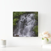 Waterfall-Wanduhr Quadratische Wanduhr (Zuhause)
