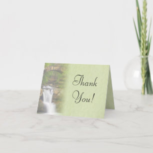 Waterfall Wedding Thank You Card Dankeskarte