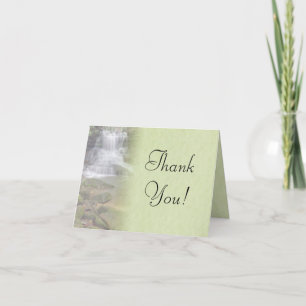 Waterfall Wedding Thank You Card Dankeskarte