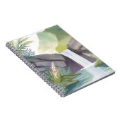 Waterfall Whisper | Nature Watercolor Landscape Notizblock (Rechte Seite)