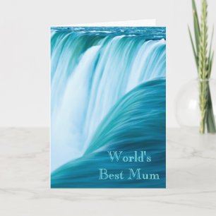Waterfall World's Best Mum Karte