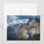 Waterfalls | Bridal Veil Falls Yosemite California Postkarte (Vorne/Hinten)