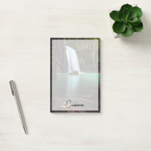 Waterfalls   Erawan Waterfall, Thailand Post-it Klebezettel