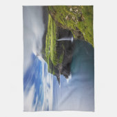 Waterfalls | Faroe Islands, Denmark Geschirrtuch (Vertikal)