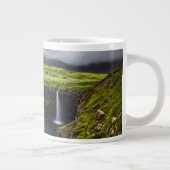 Waterfalls | Faroe Islands, Denmark Jumbo-Tasse (Rechts)