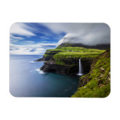 Waterfalls | Faroe Islands, Denmark Magnet (Horizontal)