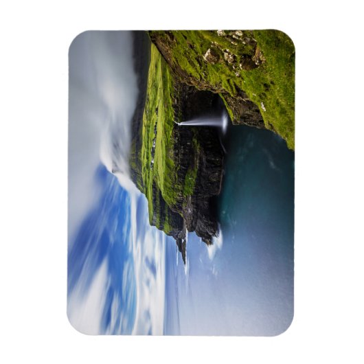 Waterfalls | Faroe Islands, Denmark Magnet (Vertikal)