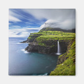 Waterfalls | Faroe Islands, Denmark Magnet (Vorne)