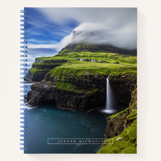 Waterfalls | Faroe Islands, Denmark Notizblock (Vorderseite)