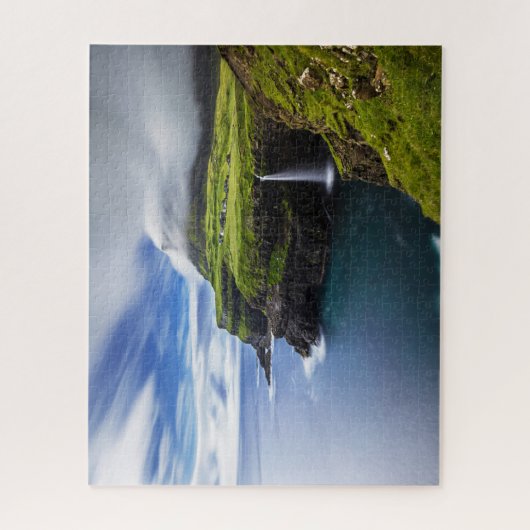 Waterfalls | Faroe Islands, Denmark Puzzle (Vertikal)