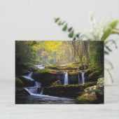 Waterfalls | Great Smoky Mountain National Park Dankeskarte (Stehend Vorderseite)