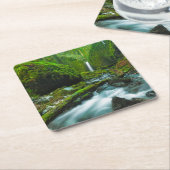 Waterfalls | Grotto Falls, Oregon Rechteckiger Pappuntersetzer (angewinkelt)
