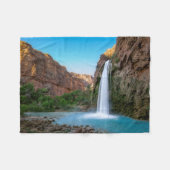 Waterfalls | Havasu Falls at Sunset Fleecedecke (Vorderseite (Horizontal))