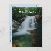 Waterfalls in Golden Ears Park Maple Ridge BC Postkarte (Vorne/Hinten)