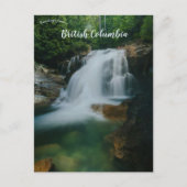 Waterfalls in Golden Ears Park Maple Ridge BC Postkarte (Vorderseite)