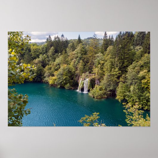 Waterfalls in Plitvice National Park - Croatia Poster (Vorne)