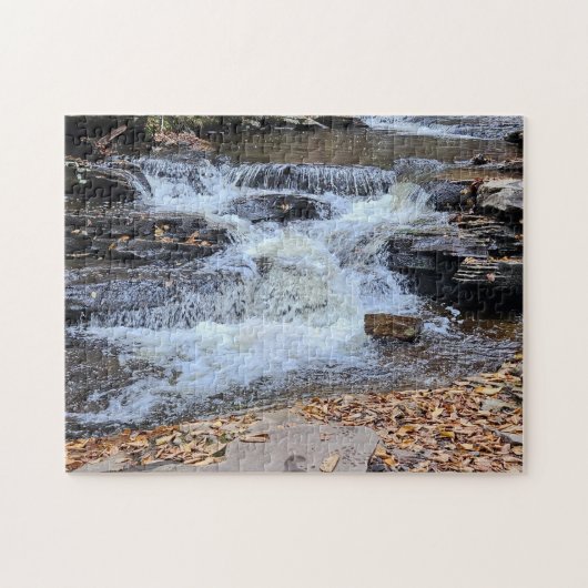 Waterfalls in the Fall Puzzle (Horizontal)