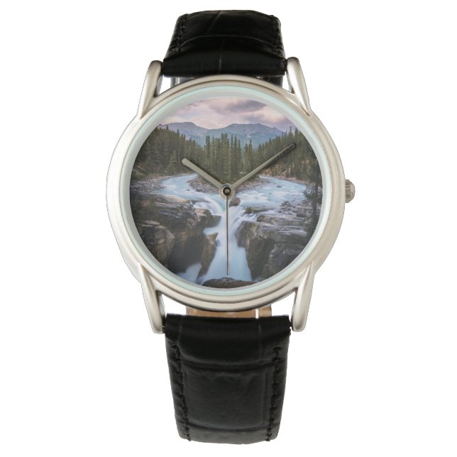Waterfalls | Jasper National Park, Canada Armbanduhr (Vorderseite)