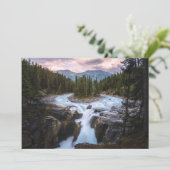 Waterfalls | Jasper National Park, Canada Dankeskarte (Stehend Vorderseite)
