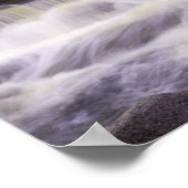 Waterfalls, Kancamagus Highway, White Poster (Ecke)
